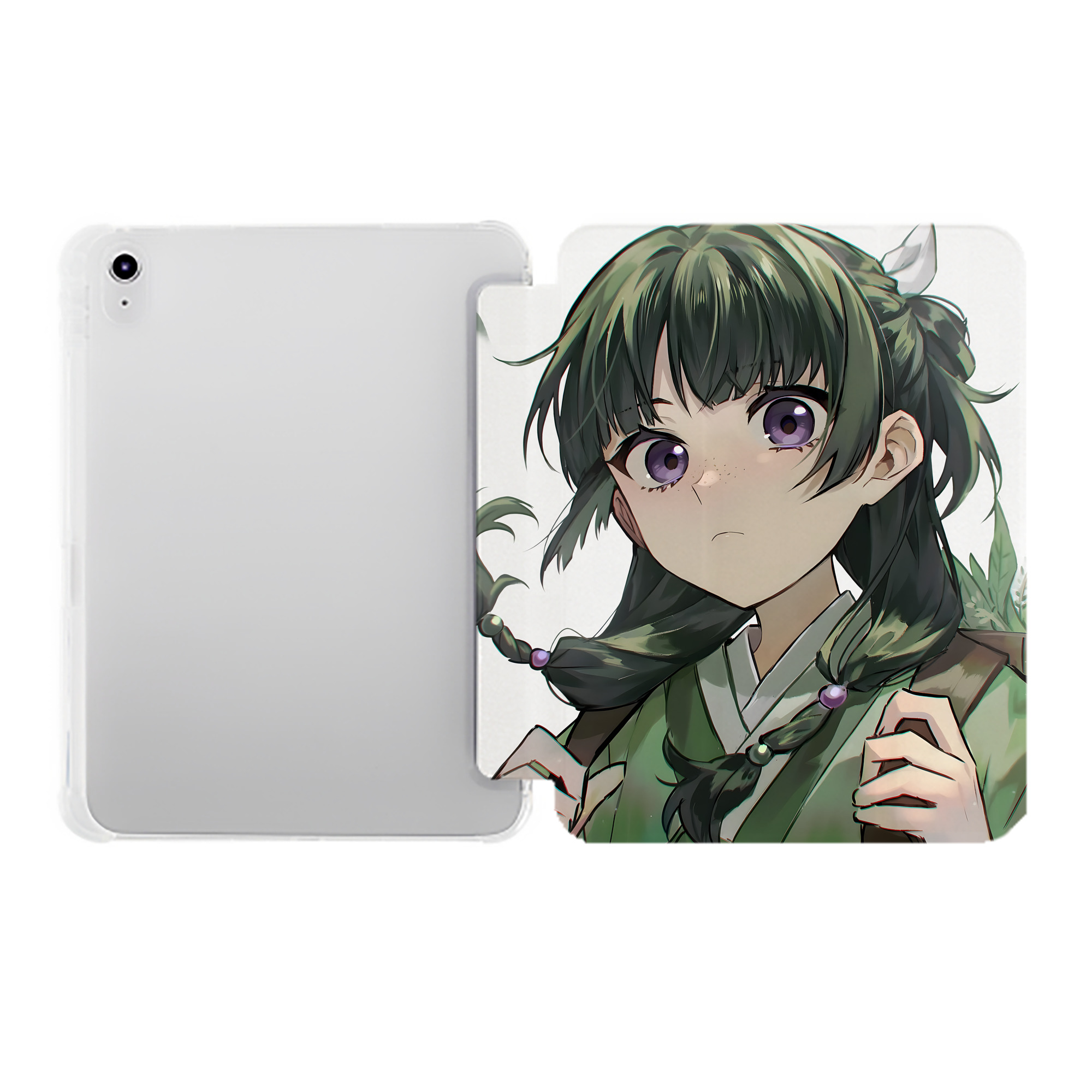 （画像用） 薬屋のひとりごと The Apothecary Diaries IPad ケース ペン収納付き 三つ折りスタンド PUレザー×シリコン 対応機種9.5/10.5/10.9インチ